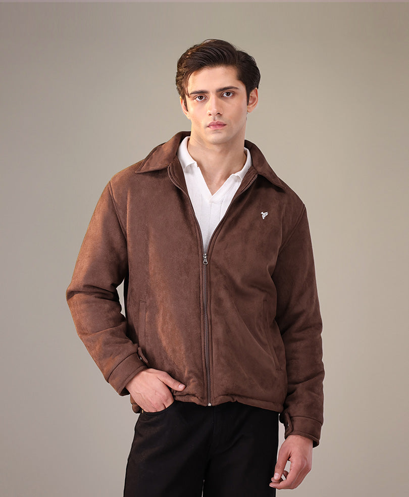 DK Brown Suede Flight Jacket