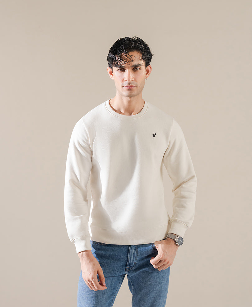 Ash White FITTED Sweatshirt