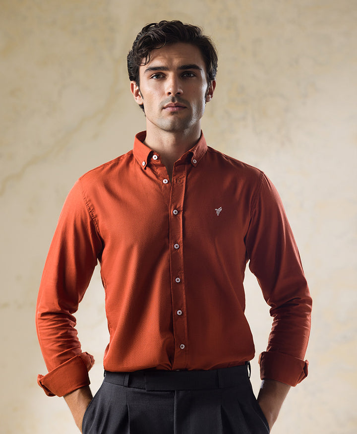 Copper Oxford Shirt (Slim / Modern Fit)