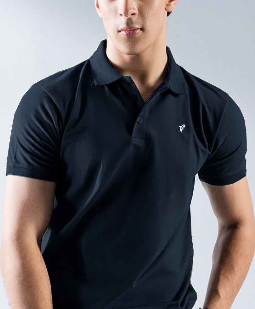 Navy Jersey POLO