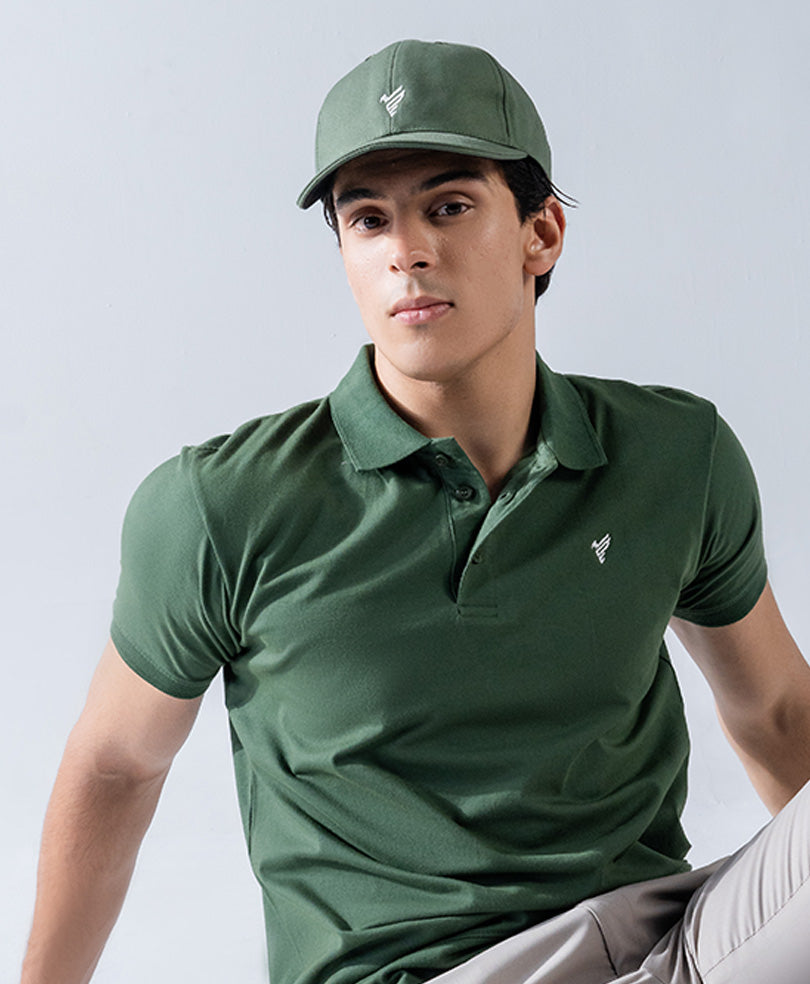 Olive Jersey POLO