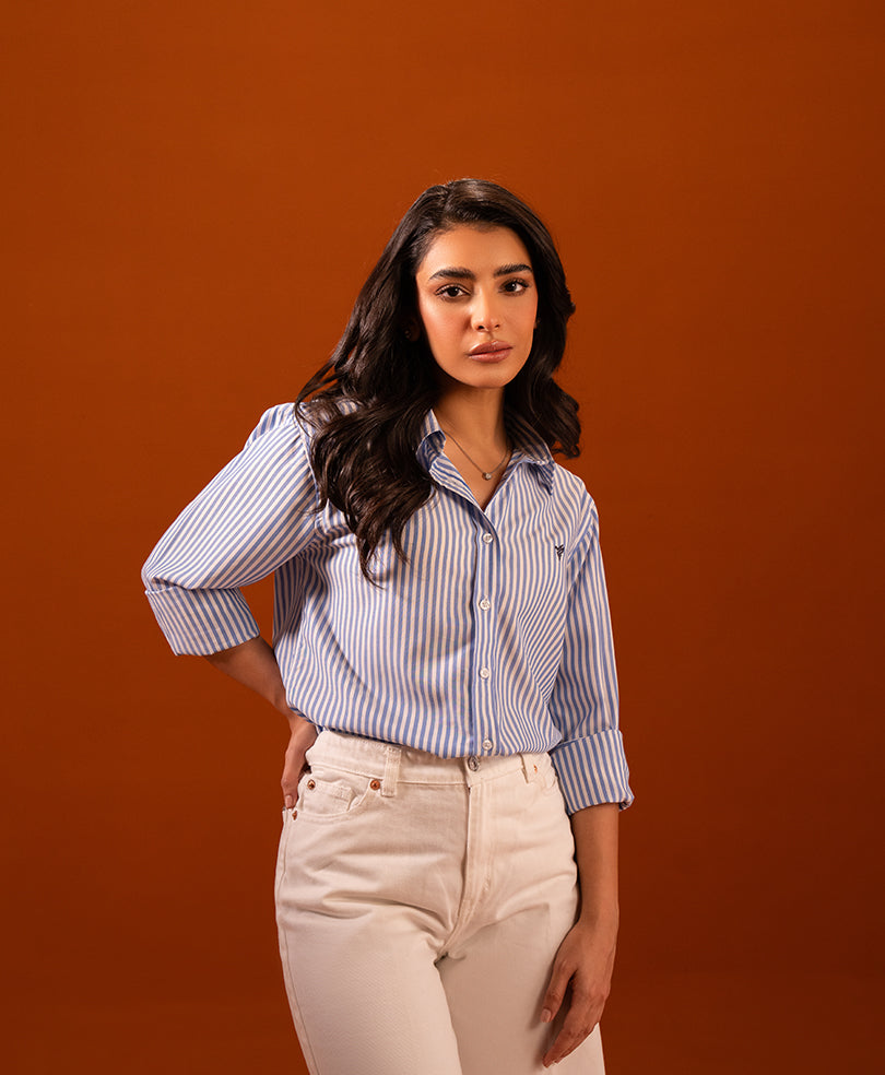 Blue Stripe Shirt (Women)