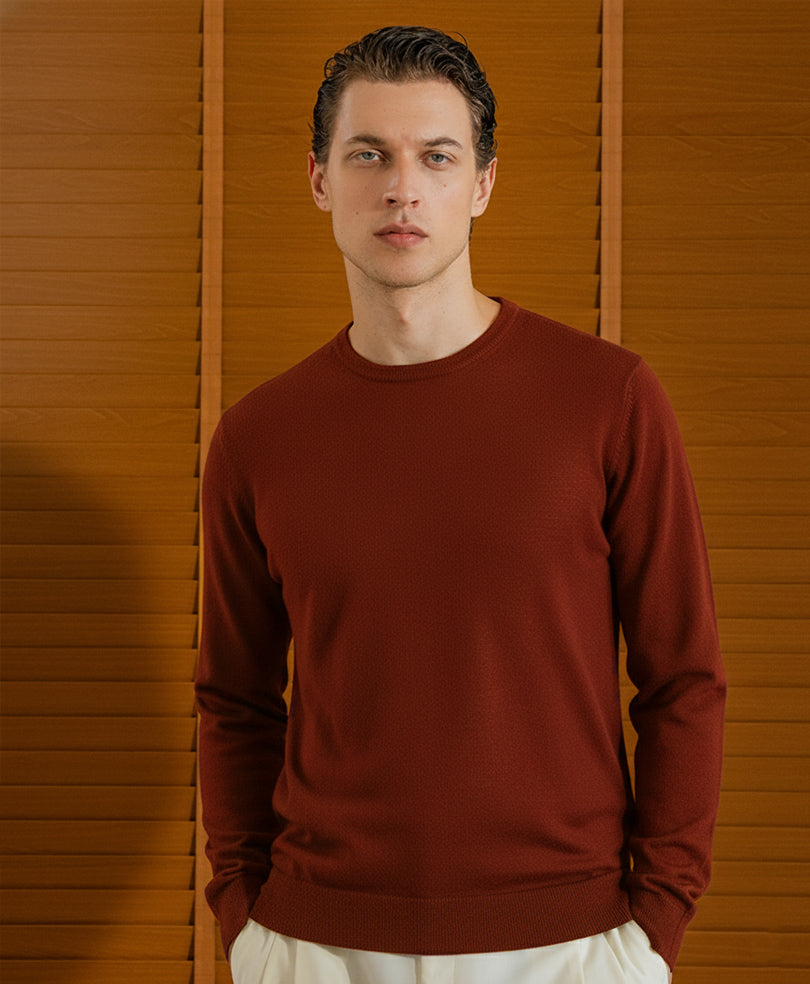 DK Rust Jumper Sweater – FITTED
