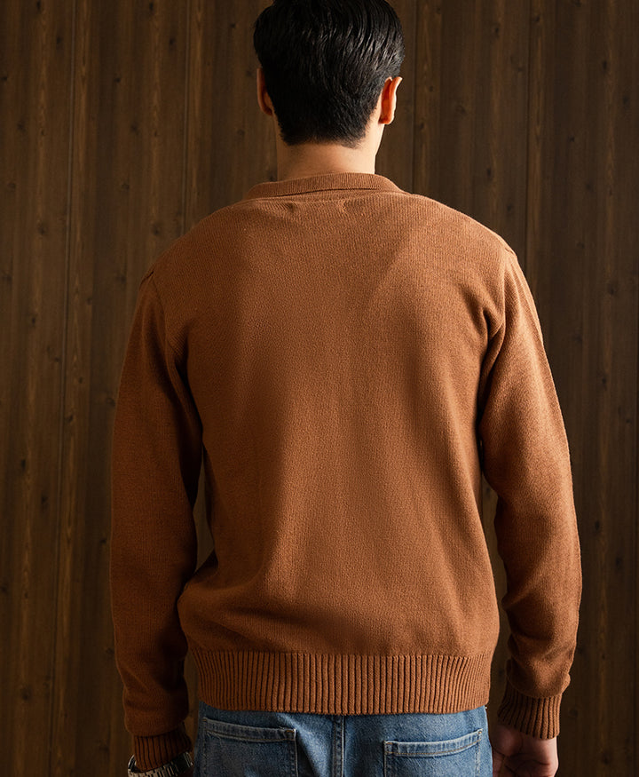 Beige POLO Cardigan