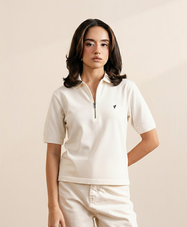 Tofu Relaxed Zip POLO (Women)