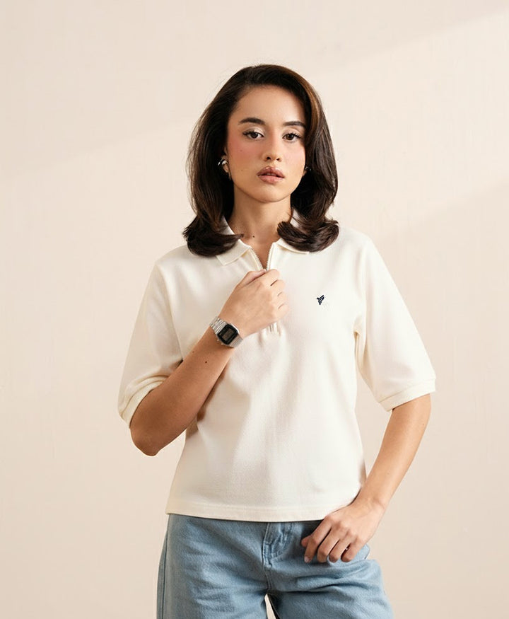 Tofu Relaxed Zip POLO (Women)