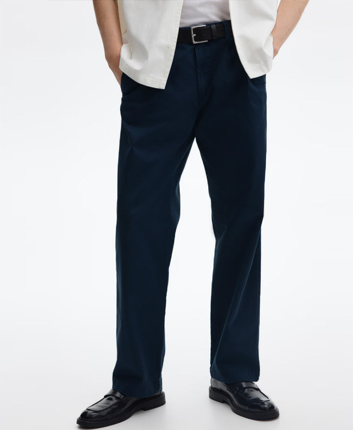 Navy Stretch Chino Pants