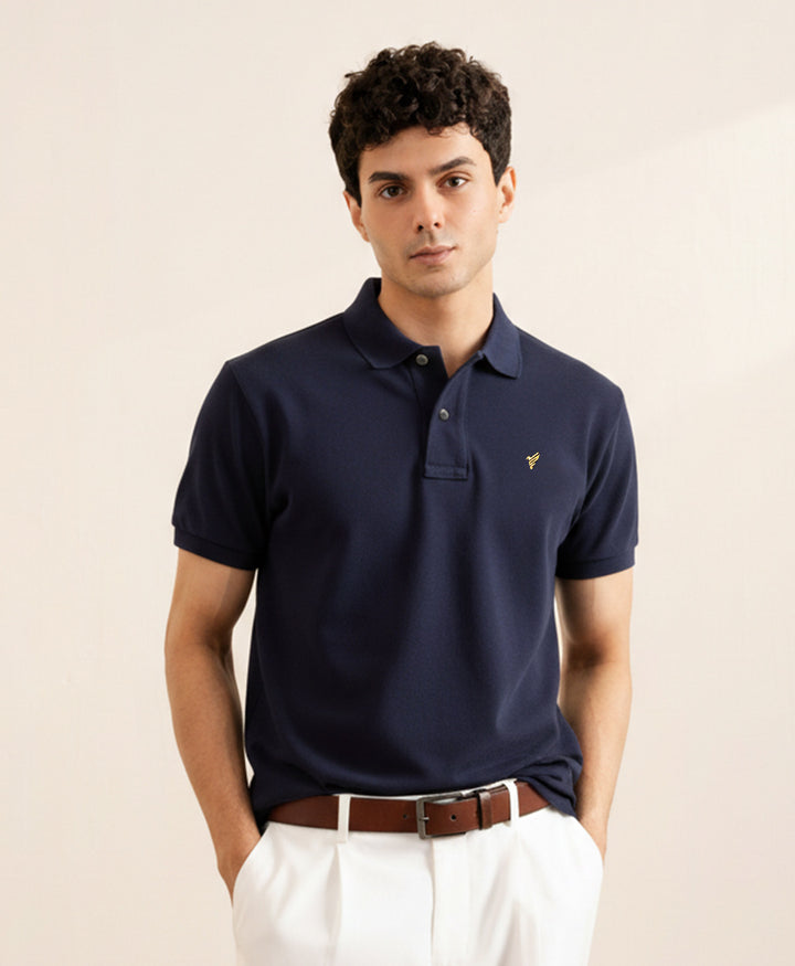 Navy Basic Gold POLO