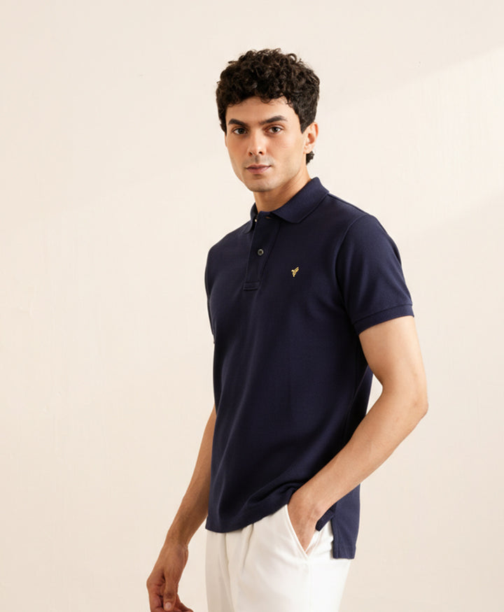 Navy Basic Gold POLO