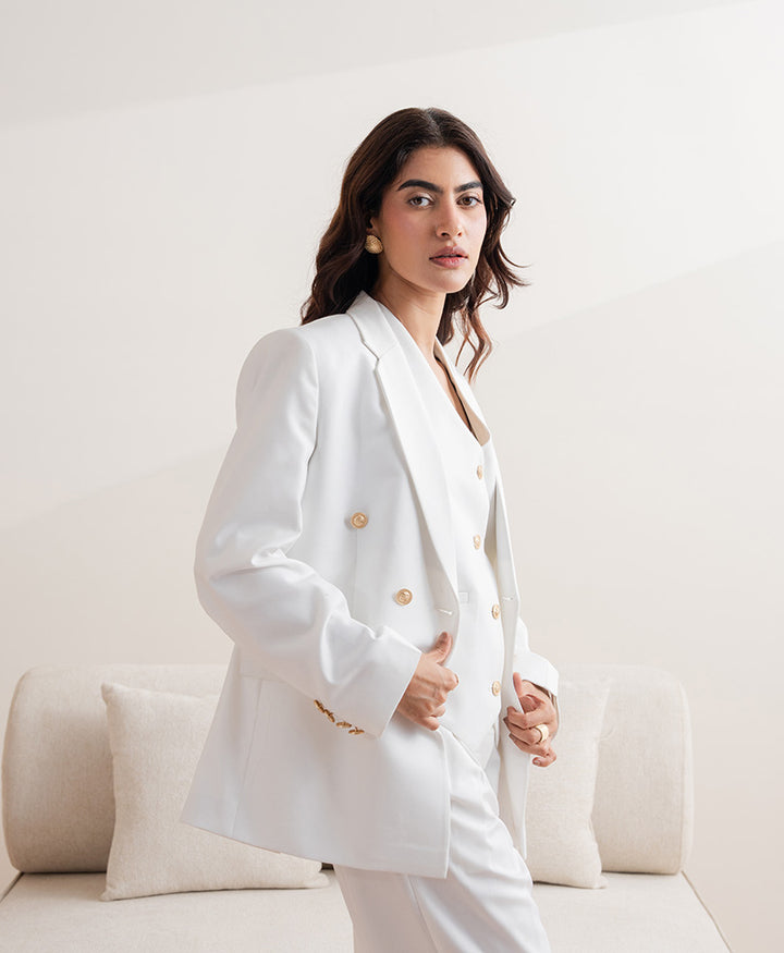 OFF white Monaco Ivory Blazer (Women)