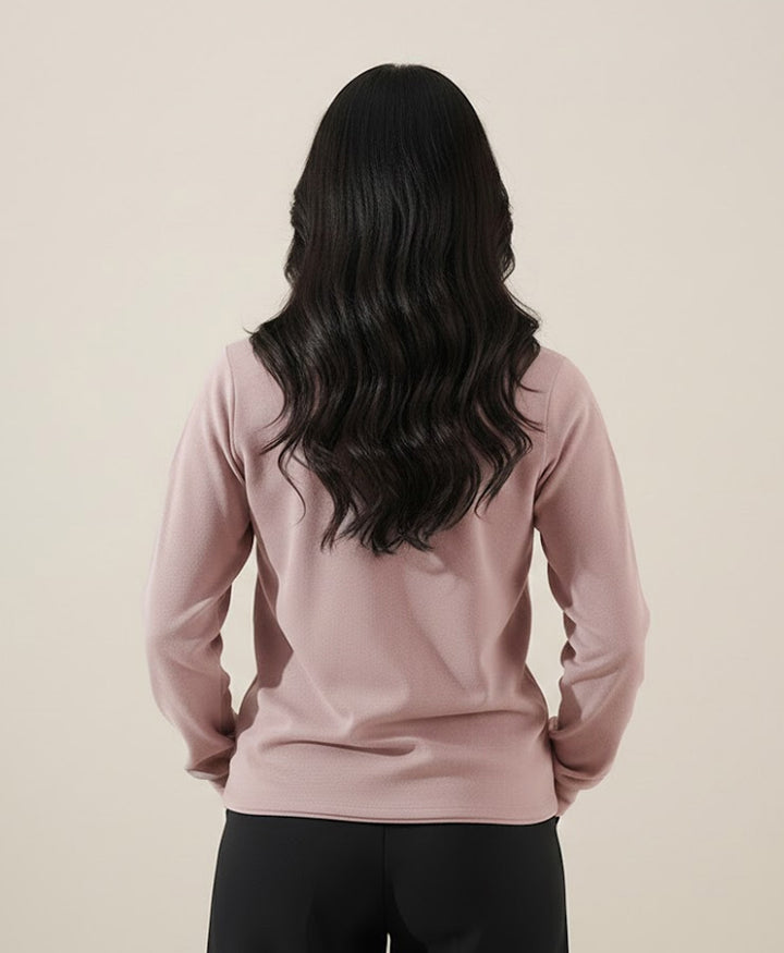 Fawn Interlock Full Sleeve Polo (Women)