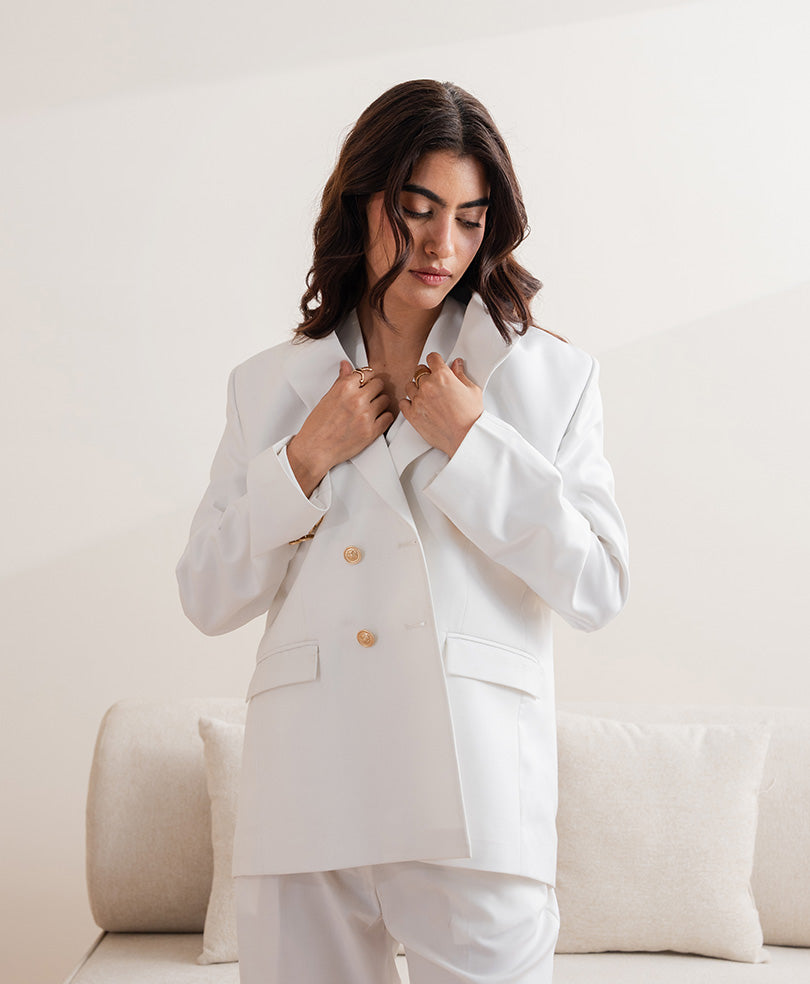 OFF white Monaco Ivory Blazer (Women)
