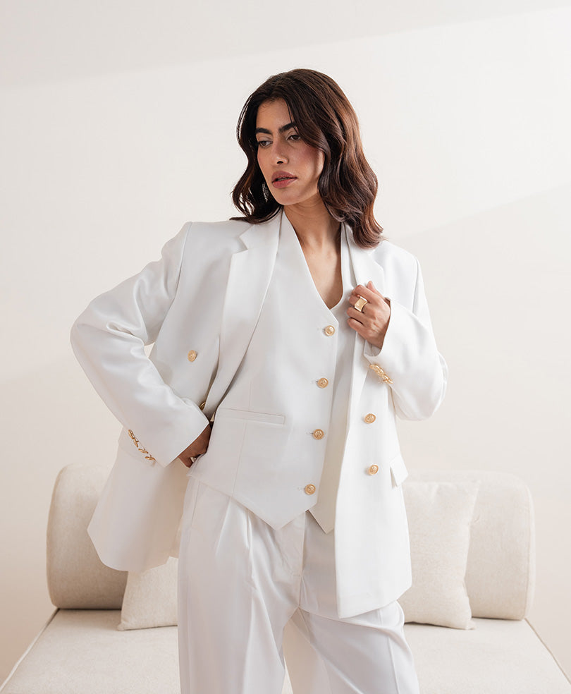 OFF white Monaco Ivory Blazer (Women)