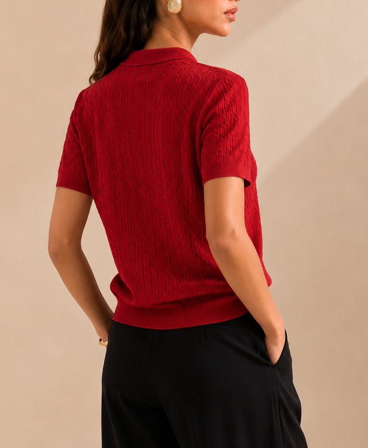 Red Cable Crest POLO (Women)