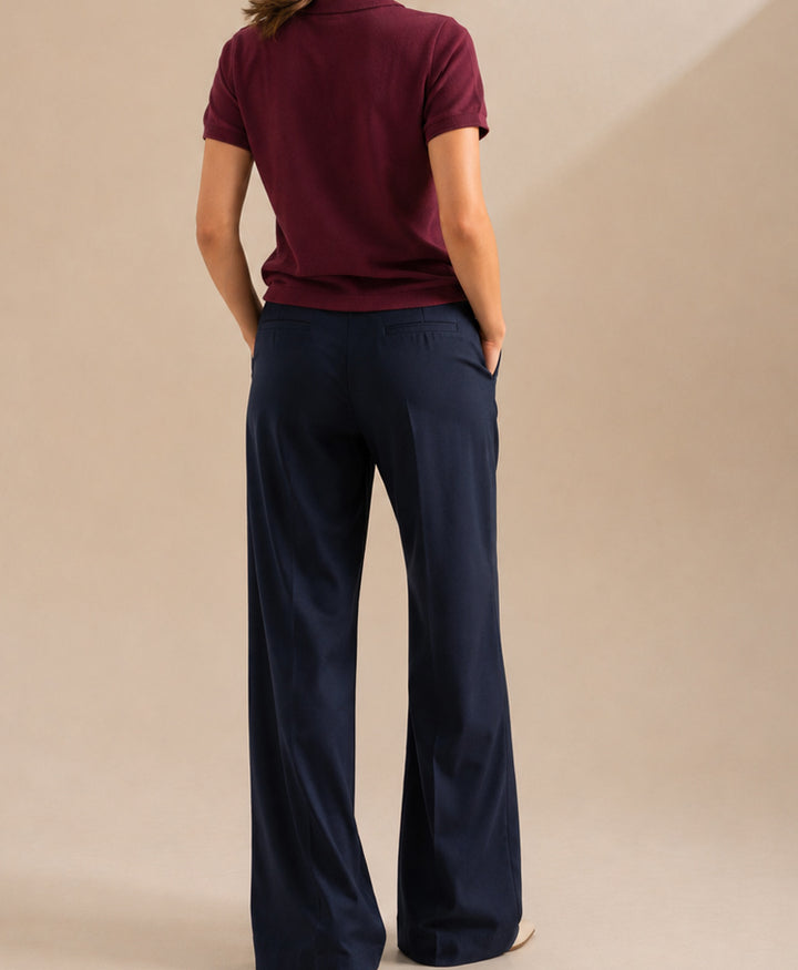 Burgundy Summer Knit POLO (Women)
