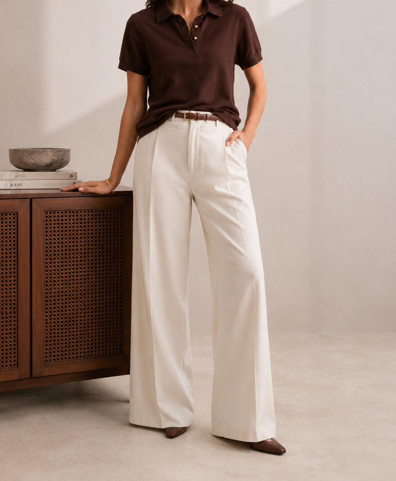 Chocolate Summer knit POLO (Women)