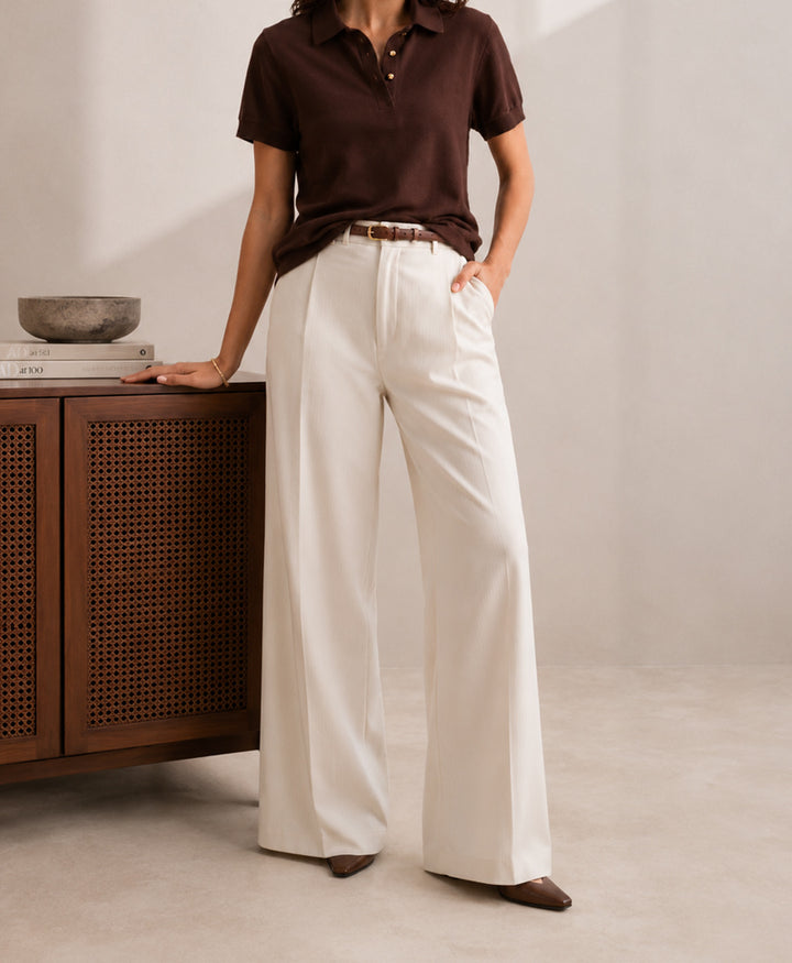 Chocolate Summer knit POLO (Women)