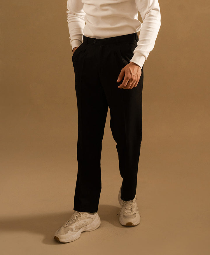 Black Pleated Dress Pant