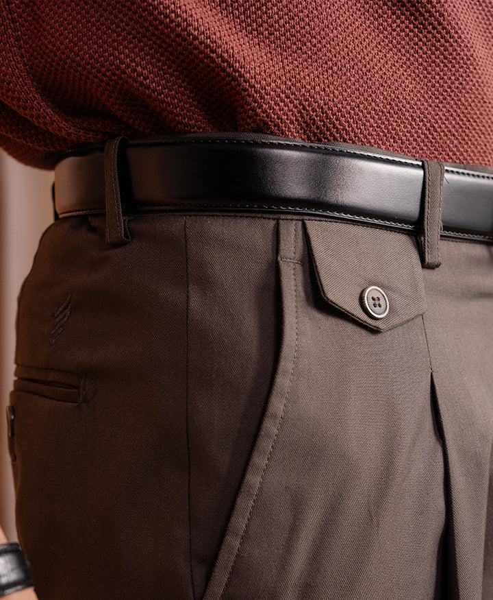 Rustic Maroon Basic Mesh knitted POLO