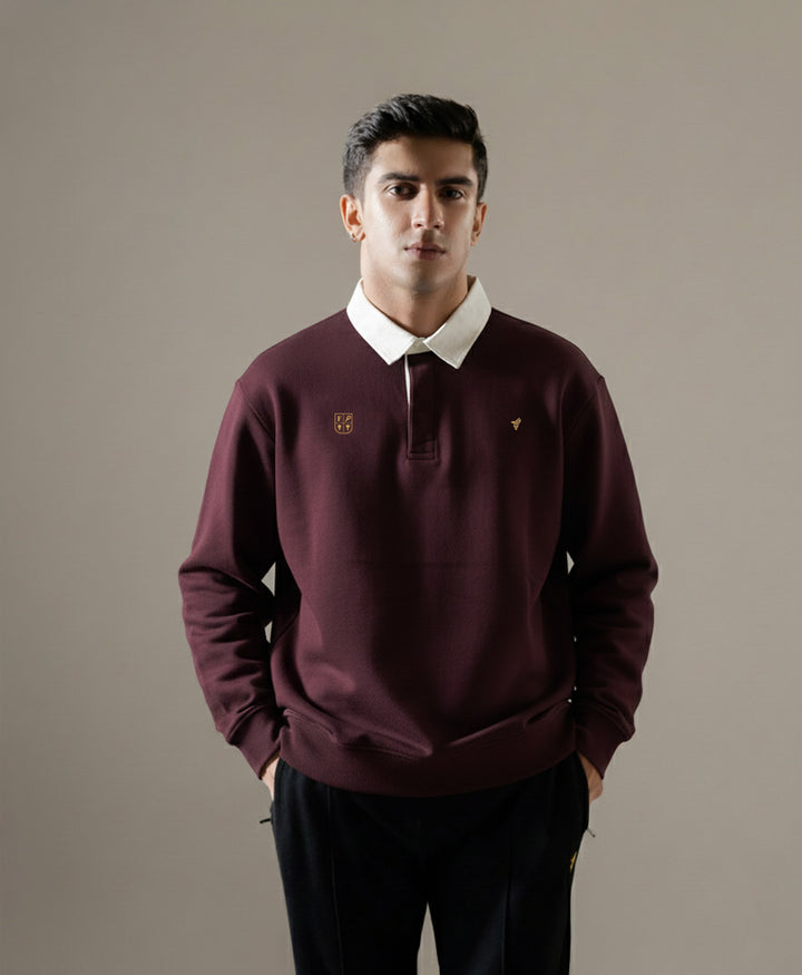 Maroon Rugby Sweatshirt