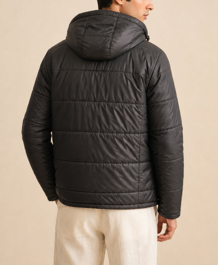 Black & Grey Reversible Quited Jacket