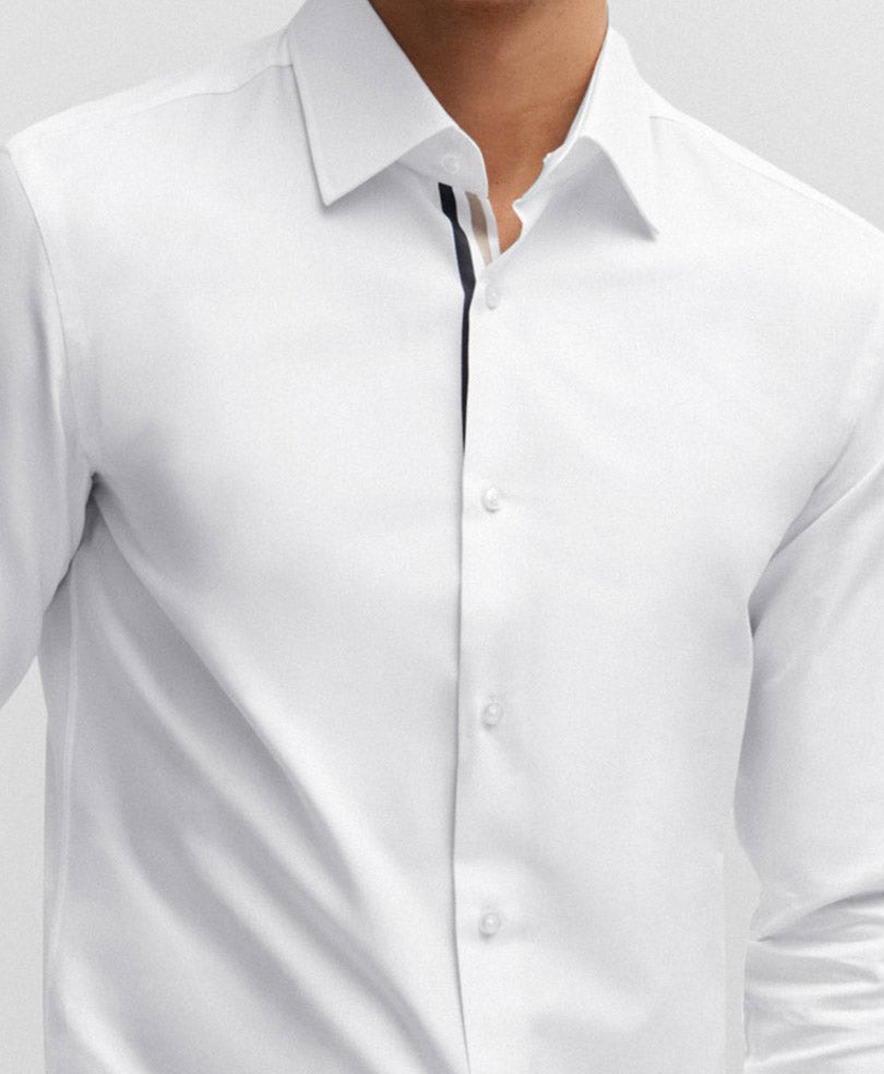 White Detailed Shirt (Slim / Modern Fit)