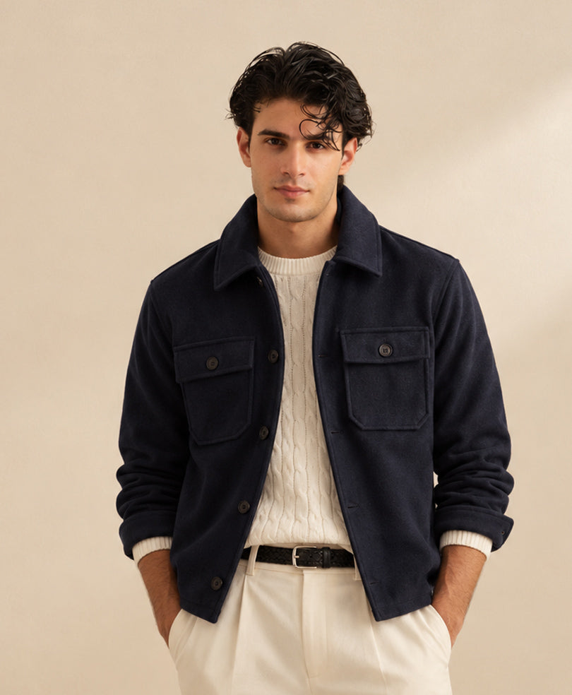 Navy Riverton Utility Jacket