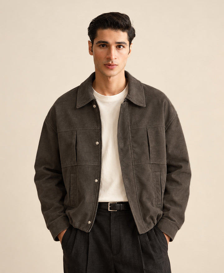 DK Olive Hudson Suede Jacket