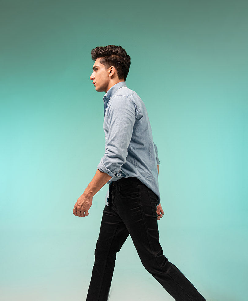 LT Blue Classic Denim Shirt (Regular Fit)