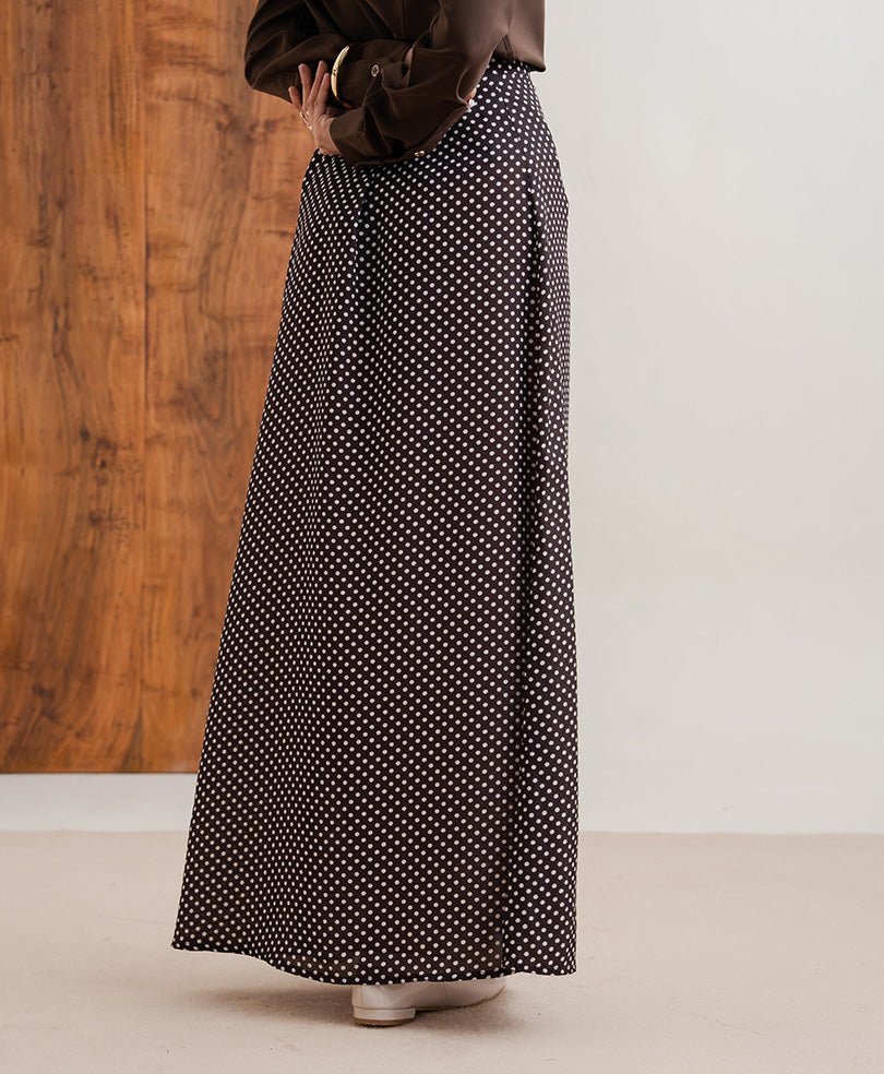 Brown Polka Dot Skirt (Women)