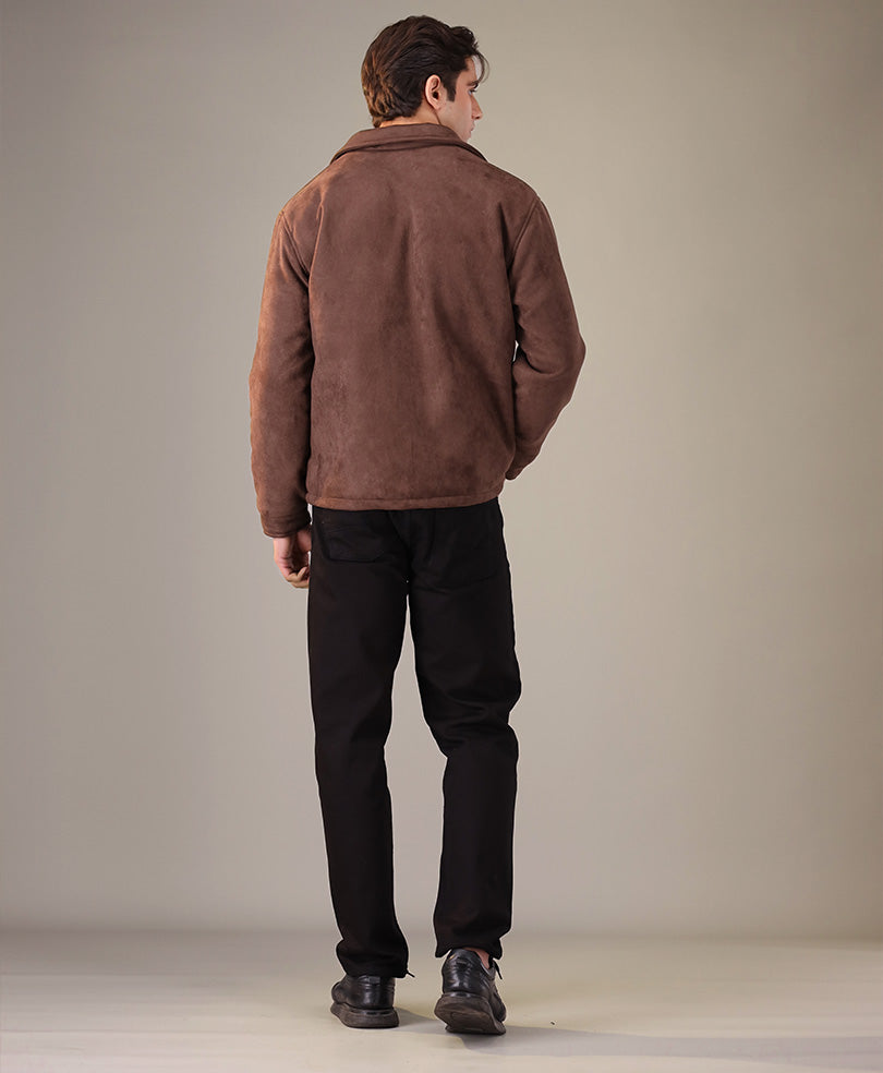 DK Brown Suede Flight Jacket