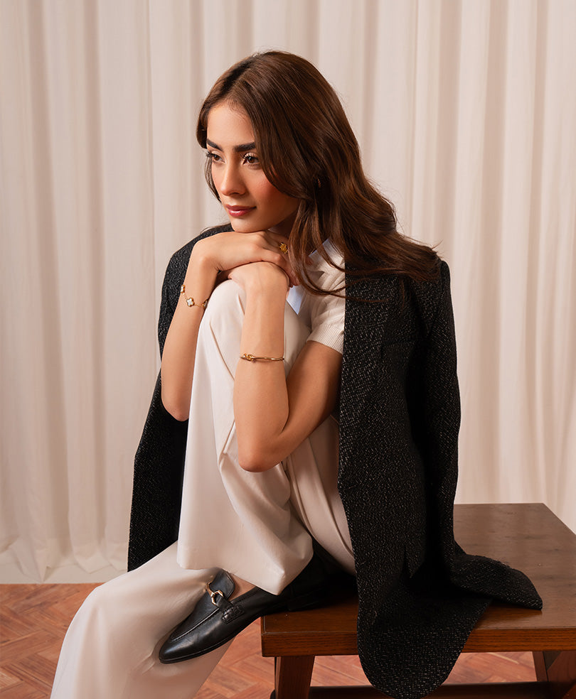 OFF White Knit POLO (Women)