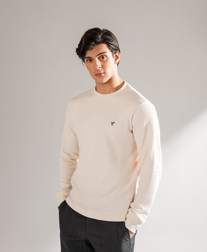 White Full Sleeve Sweater