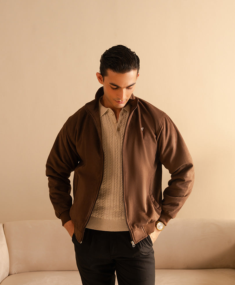 Suede DK Brown Jacket