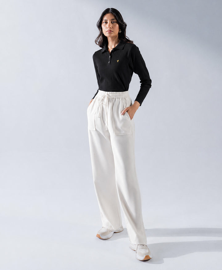 Black Drop Needle Full Sleeve POLO (Women)