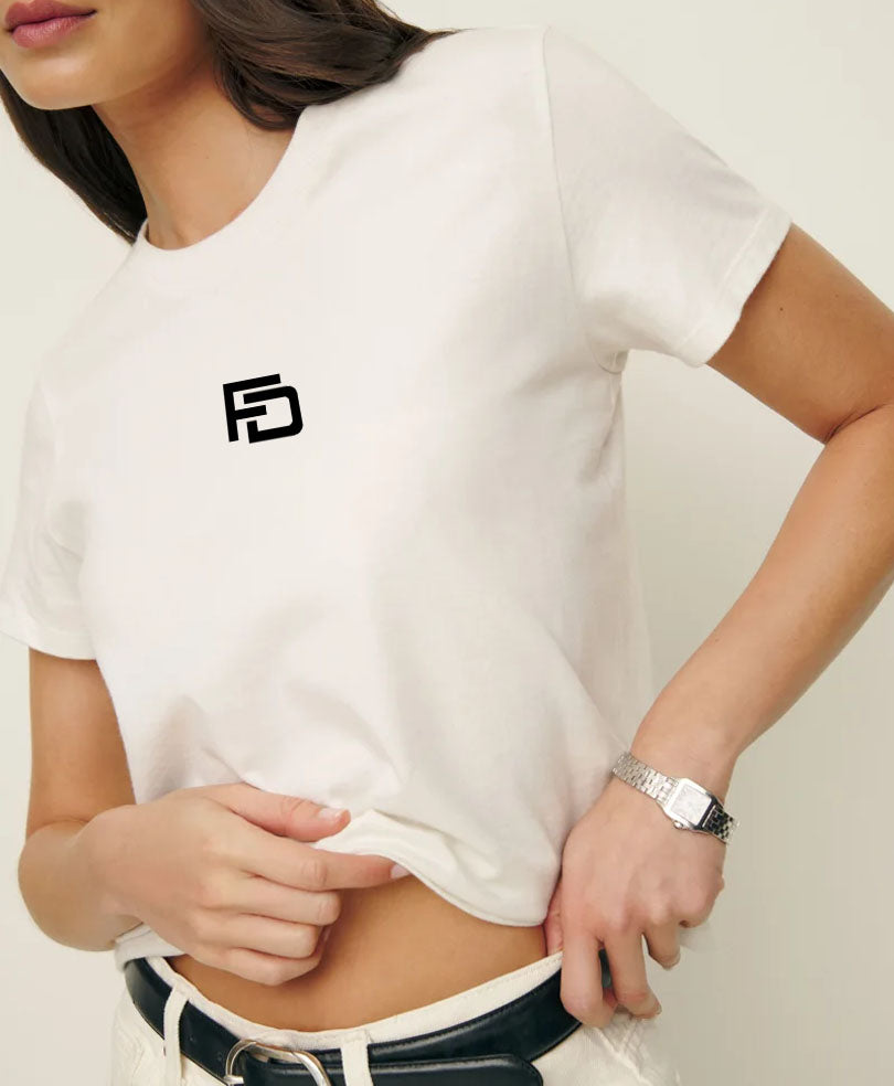 White FD Crew Shirt (Women)