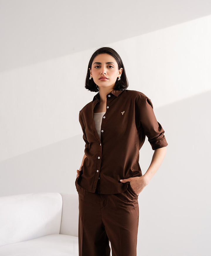 Brown Oxford shirt (Women)