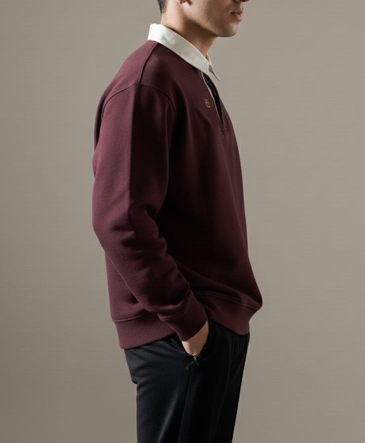 Maroon Rugby Sweatshirt