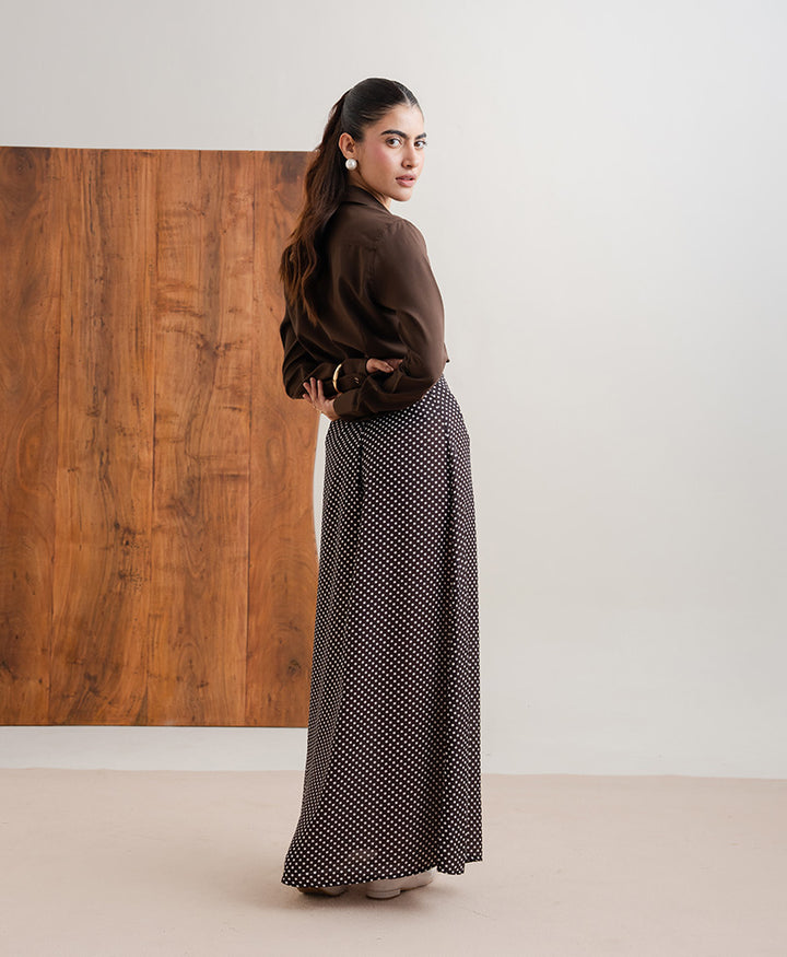 Brown Polka Dot Skirt (Women)