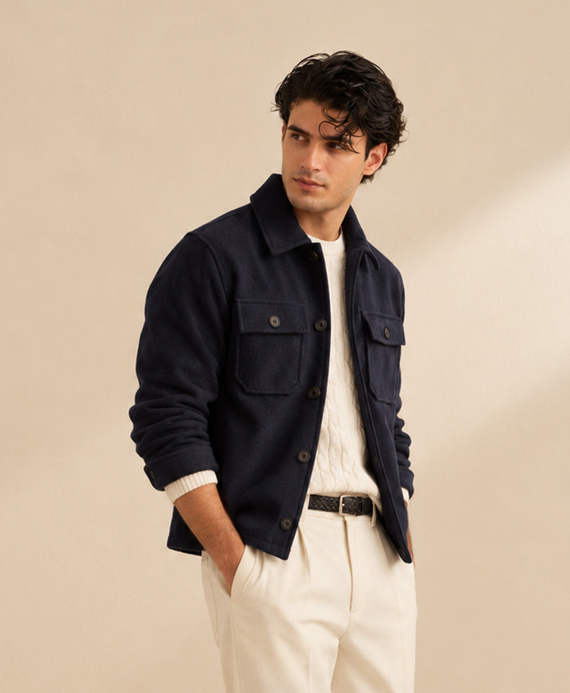 Navy Riverton Utility Jacket