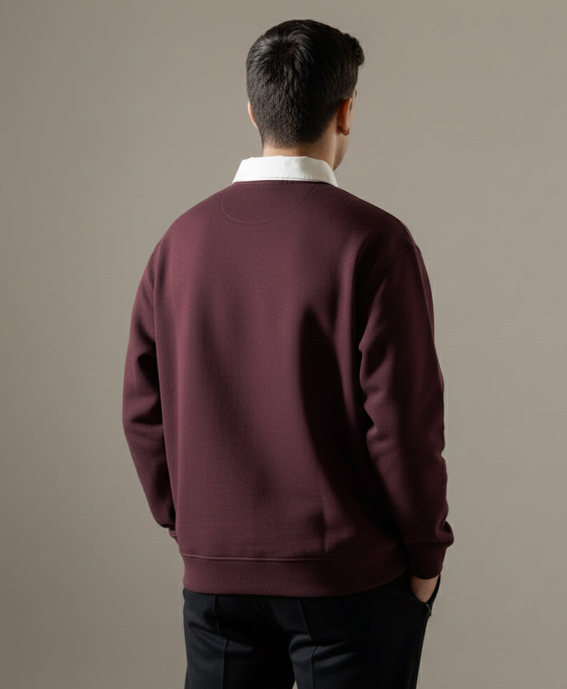 Maroon Rugby Sweatshirt