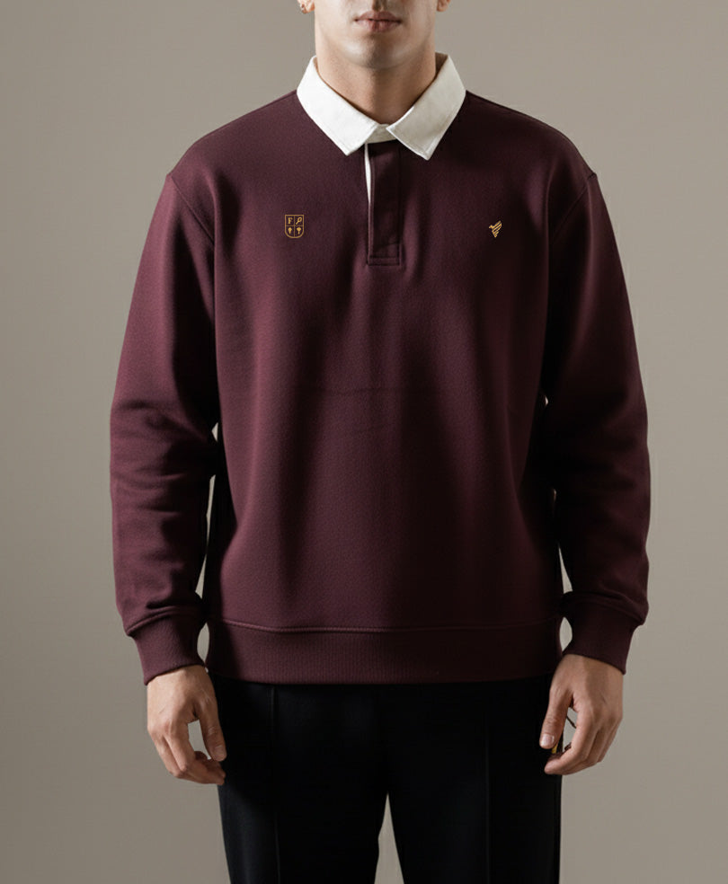 Maroon Rugby Sweatshirt