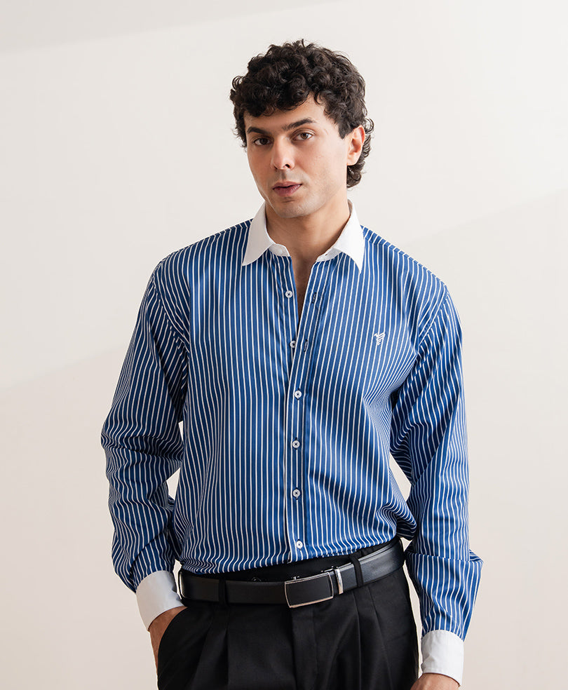 The Mayfair Blue Shirt (Slim / Modern Fit)