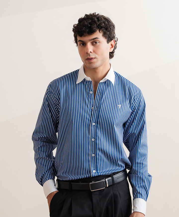 The Mayfair Blue Shirt (Slim / Modern Fit)