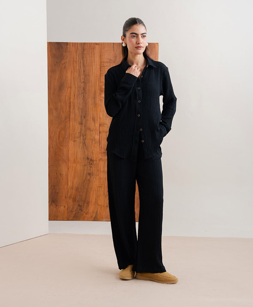 Noir Texture Shirt (Women)