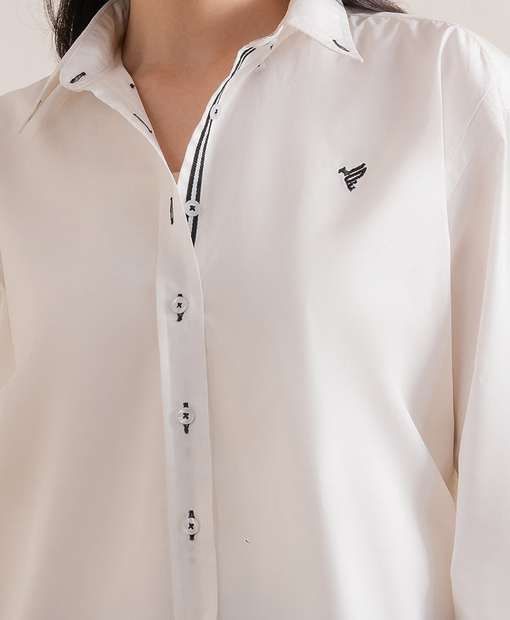 Detailed White French Shirt (Women)