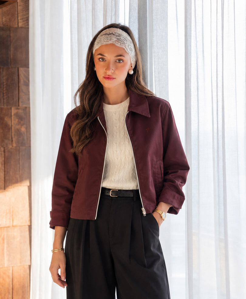 Maroon Bedford Jacket (Women)