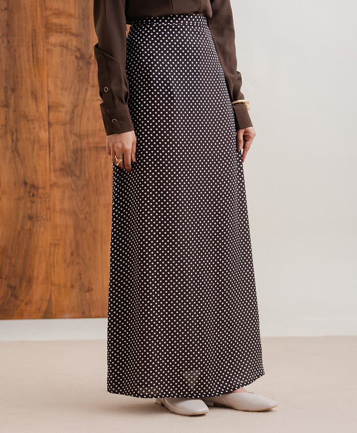 Brown Polka Dot Skirt (Women)
