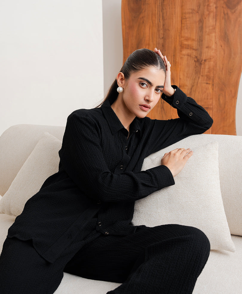 Noir Texture Shirt (Women)