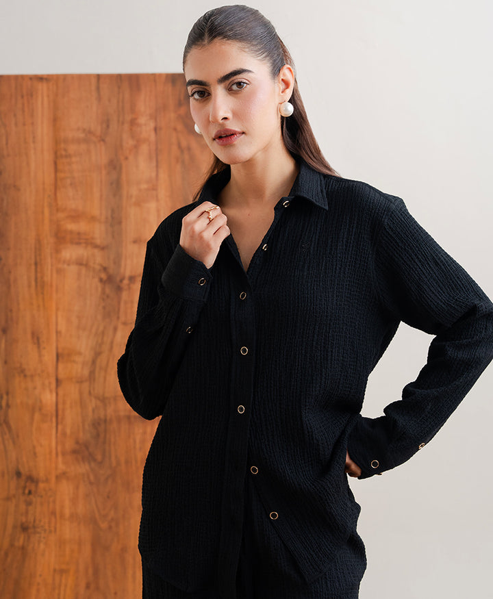 Noir Texture Shirt (Women)